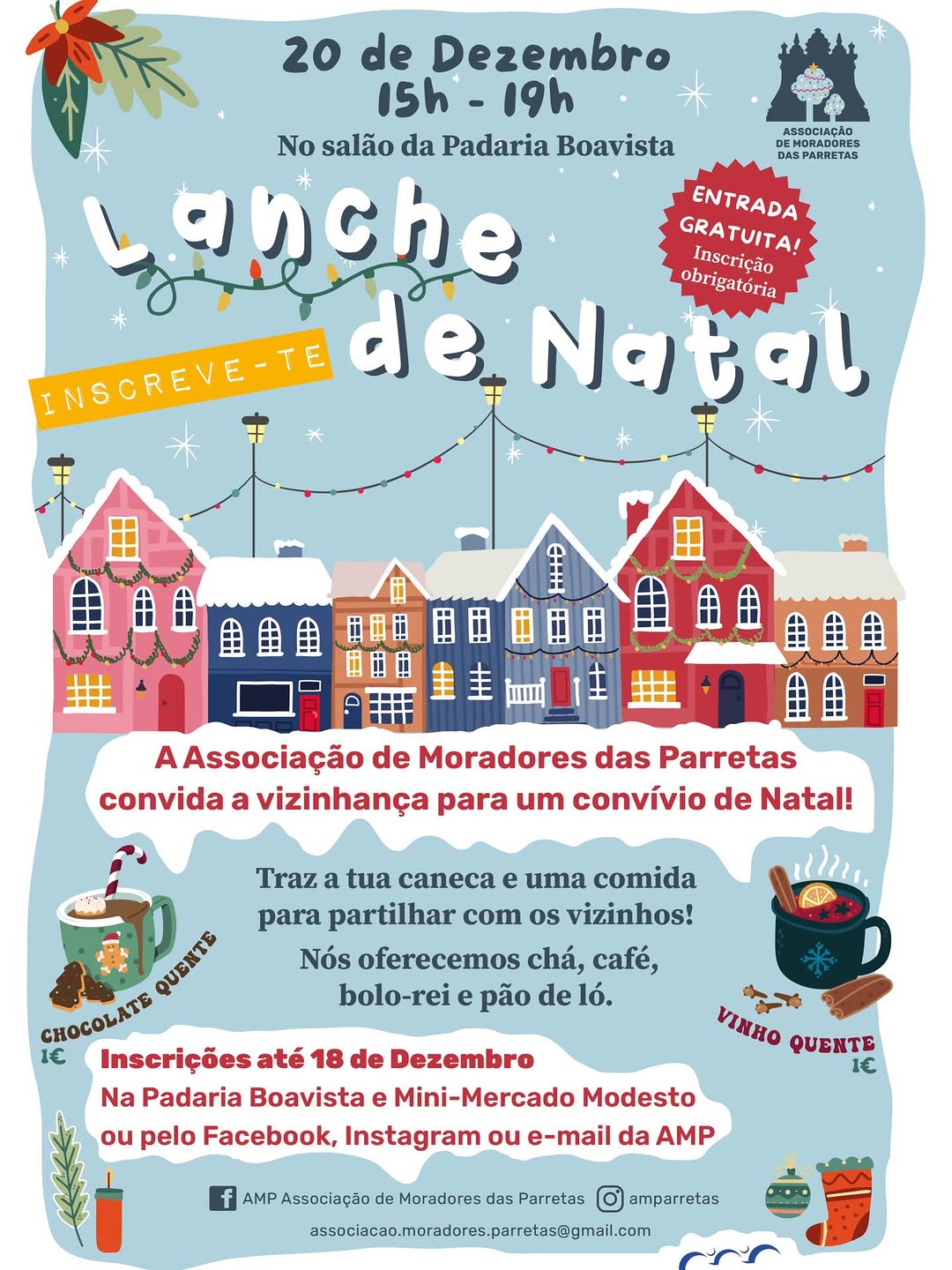 Lanche de Natal em Comunidade