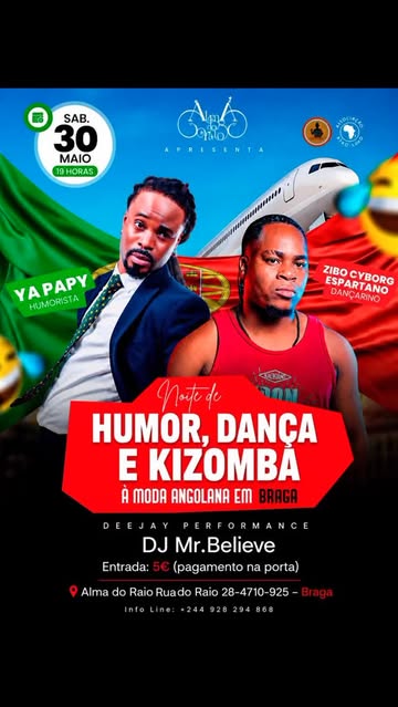 Yapapy e Zibo Cyborg — Show de Humor, Dança e Kizomba