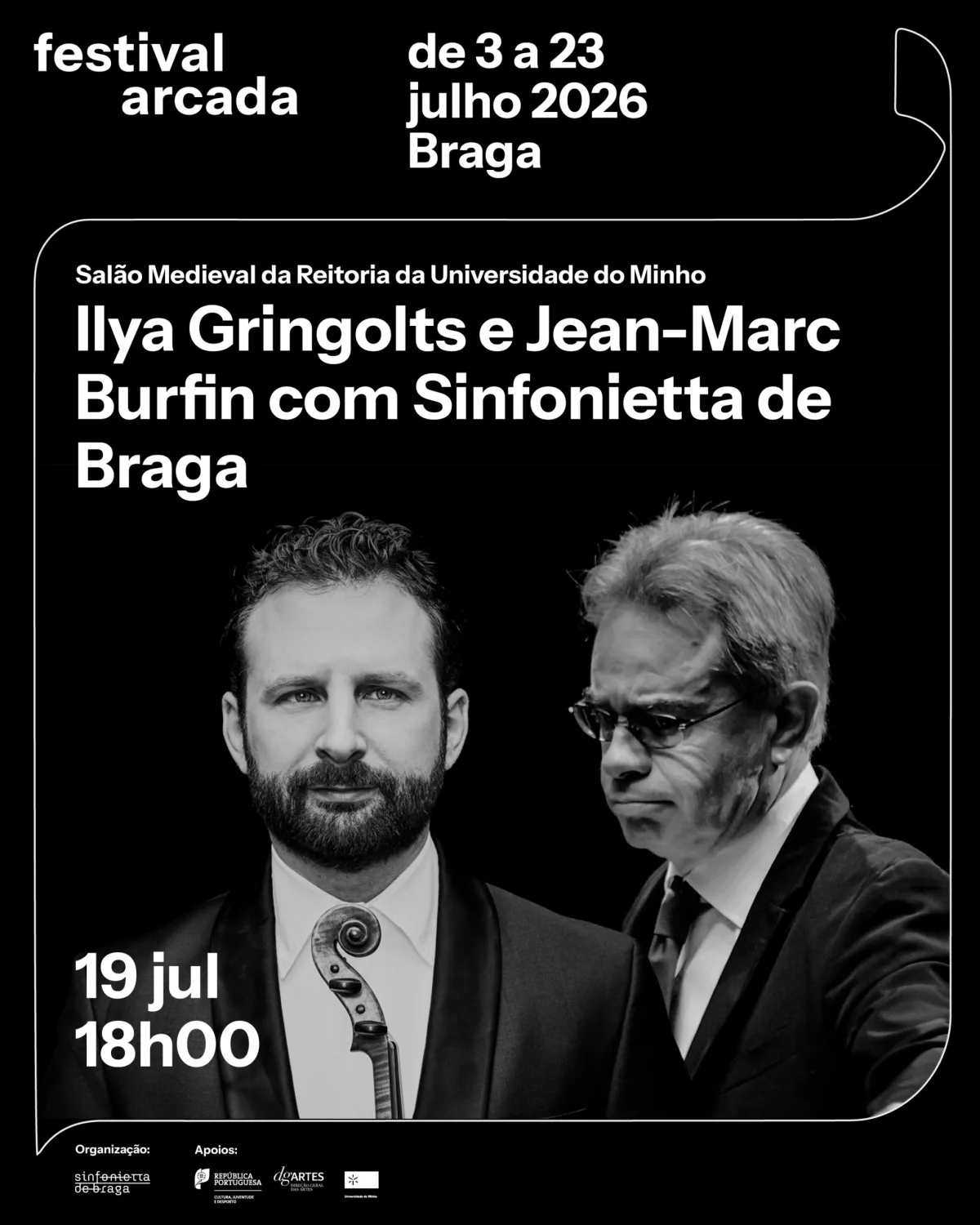 Ilya Gringolts e Sinfonietta de Braga